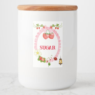 Custom Strawberry  Food Label
