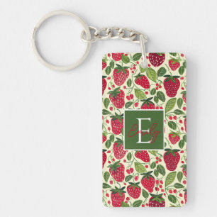 Custom Strawberry Keychain