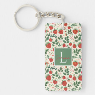 Custom Strawberry Keychain