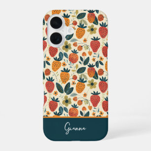 Custom Strawberry Pattern Summer Phone Case