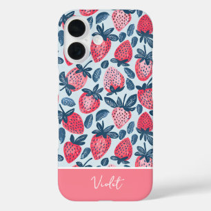 Custom Strawberry Pattern Summer Phone Case