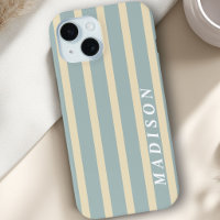 Custom Stripes Beige Blue