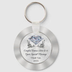 Custom Stunning yet Cheap Diamond Wedding Favours Key Ring