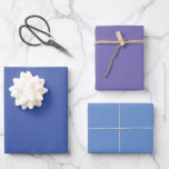 Custom Stylish Modern Matte Solid Colour Blue Gift Wrapping Paper Sheet<br><div class="desc">Modern Elegant Trendy Stylish Blue Template Solid Colour Simple Matte Gift Wrapping Paper Flat Sheet Set of 3.</div>