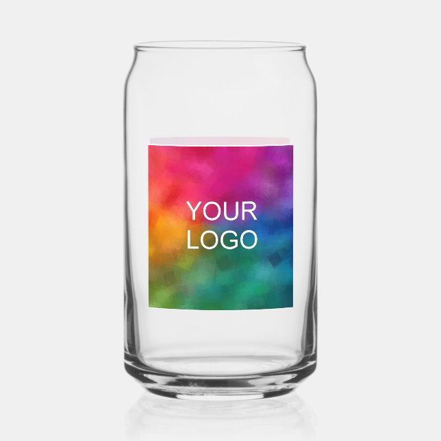 Custom Stylish Modern Simple Minimalist Template Can Glass (Front)
