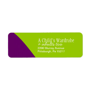 Custom Stylish Return Address Label Return Address Label