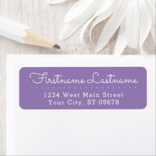 Custom Stylish Typography Elegant Script Return Address Label