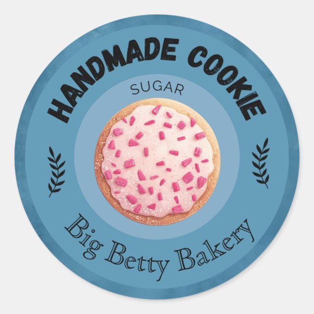 Custom Sugar Cookie Labels | Personalised (Front)
