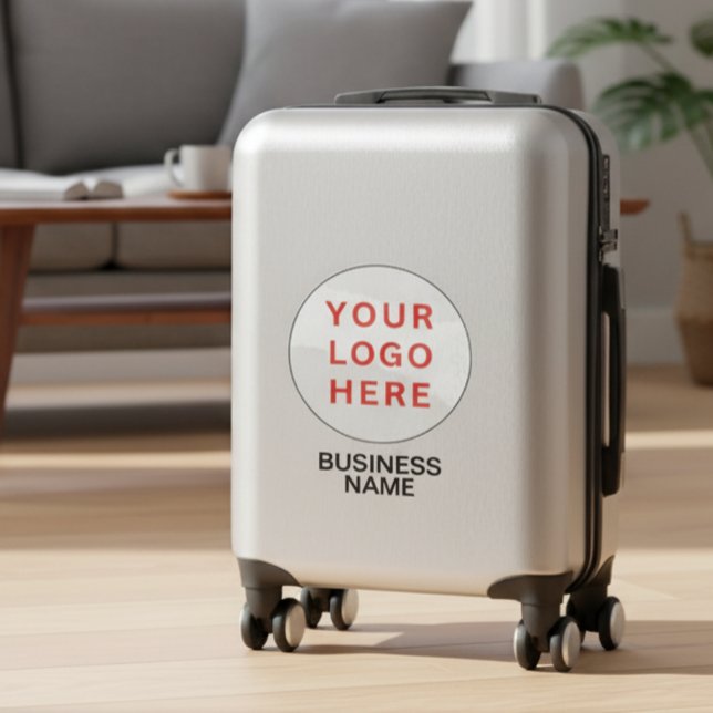 Custom Suitcase Logo & Business Name | Transparent (Custom Suitcase Logo & Business Name)