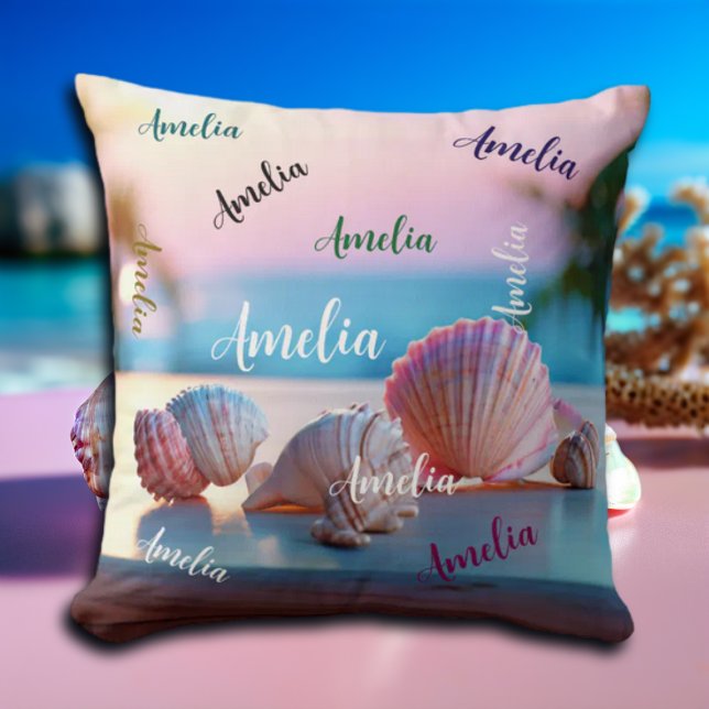 Custom Summer Beach Elegant Cushion (Creator Uploaded)