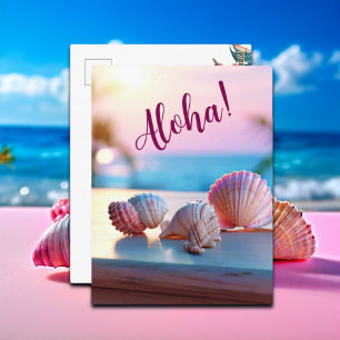 Custom Summer Beach Elegant Postcard