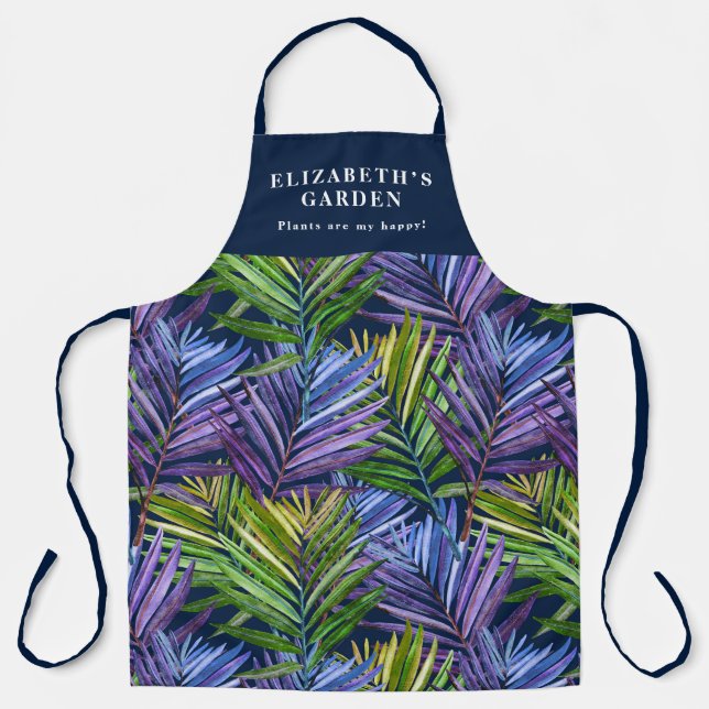 Custom Summer Breeze Tropical Beach Palms  Apron (Front)