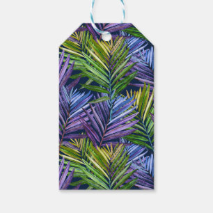 Custom Summer Breeze Tropical Beach Palms  Gift Tags