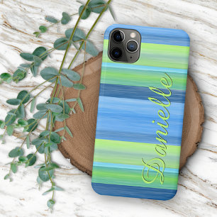 Custom Summer Colourful Hip Stripes Art Pattern iPhone 13 Pro Max Case