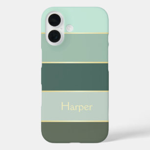 Custom Summer Colours Colour Block Stripes iPhone 16 Case