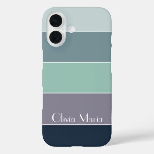 Custom Summer Colours Colour Block Stripes iPhone 16 Case