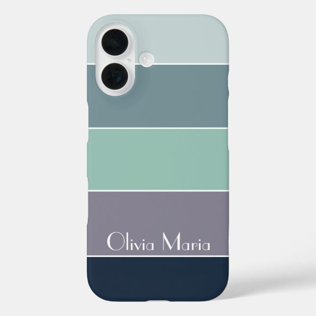Custom Summer Colours Colour Block Stripes Case-Mate iPhone Case (Back)