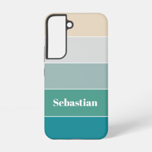 Custom Summer Colours Colour Block Stripes Samsung Galaxy Case