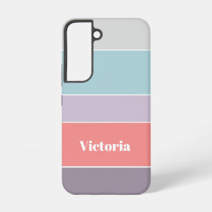 Custom Summer Colours Colour Block Stripes Samsung Galaxy Case