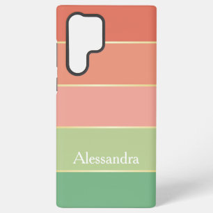 Custom Summer Colours Colour Block Stripes Samsung Galaxy Case
