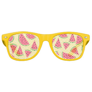 Custom, Summer fun retro style watermelon pattern, Sunglasses