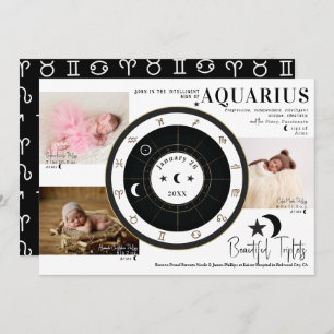 Custom Sun Moon Astrology Triplet Announcement