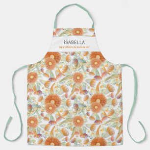 Custom Sunburnt Wattle and Eucalyptus Blooms Apron