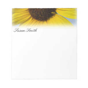 Custom Sunflower Notepad