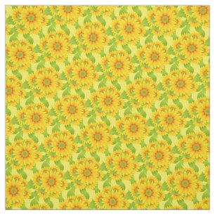 Custom Sunflowers Fabric