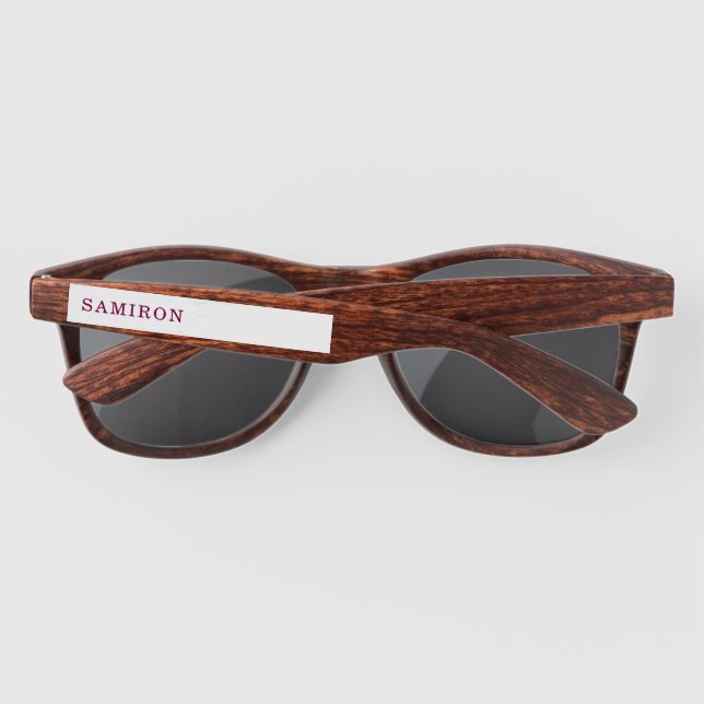 Custom  sunglasses (Back)