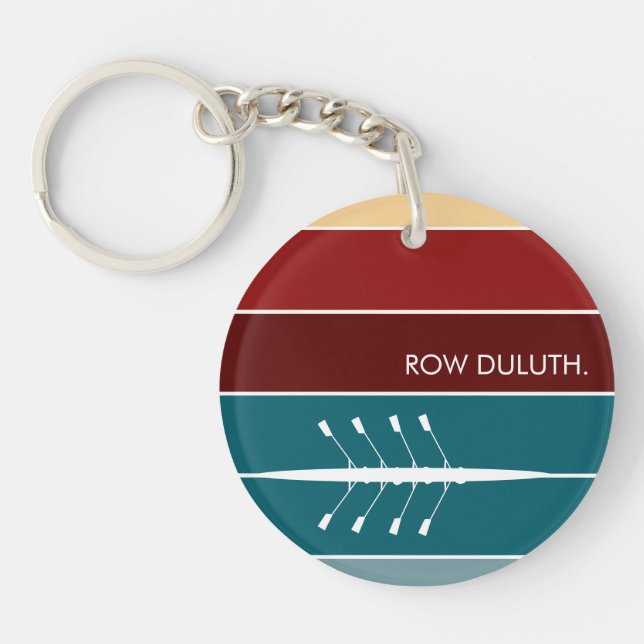 Custom Sunrise Row Key Ring (Front)
