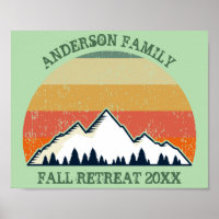 Custom Sunset Fall Retreat Mountain Hiking Trip