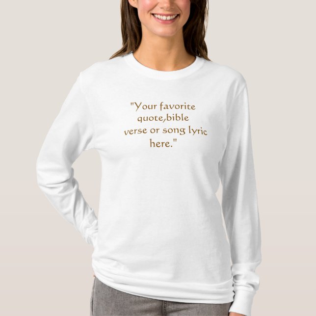 Custom Sunset Photo Template T-Shirt (Front)