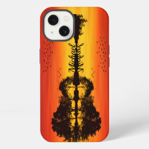 Custom Sunset Reflection Landscape with Name iPhone 13 Case