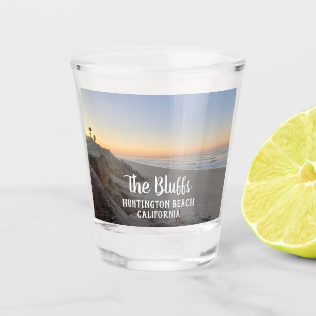 Custom Surf Spot  Shot Glass (Front)
