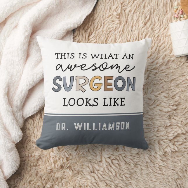 Custom Surgeon Funny Awesome Surgeon Gifts Cushion (Blanket)