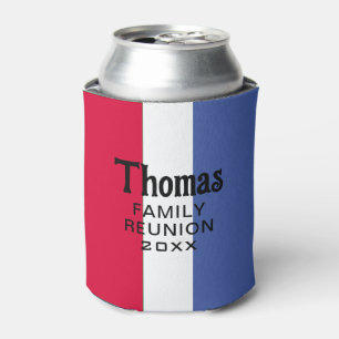 Custom Surname Name Reunion Can Cooler