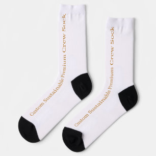 Custom Sustainable Premium Crew Sock