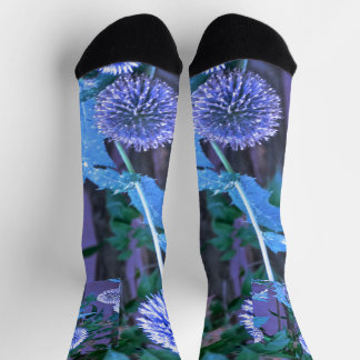 Custom Sustainable Premium Sock purple thistle