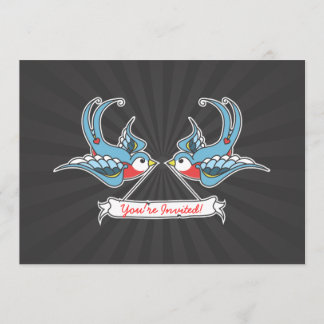 Custom Swallows "You're Invited!" Invitation
