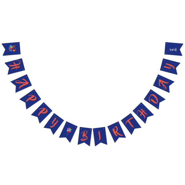 Custom Swallowtail Party Bunting Banner (All)