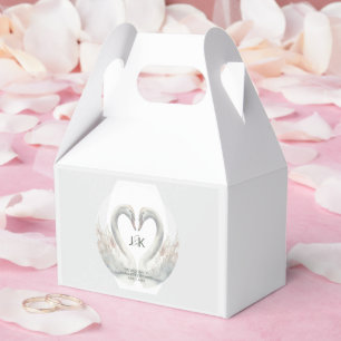 Custom Swan Wedding Favour Box