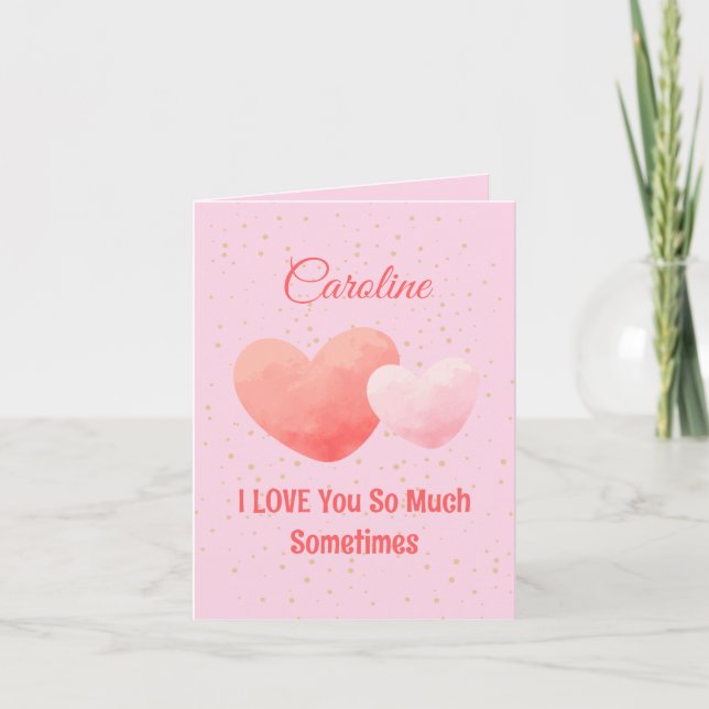 Custom Sweet Valentine’s Day Card (Front)