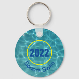 Custom swim team keychain