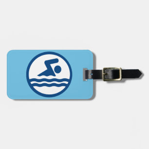 Custom Swimming Luggage Tag