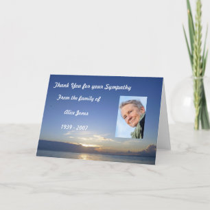 Custom Sympathy Thank You Card