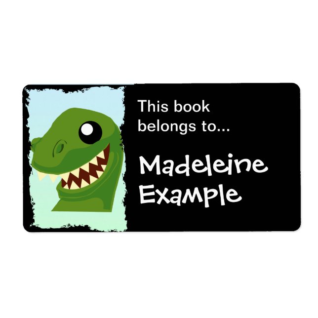 Custom T-Rex Booktag (Front)