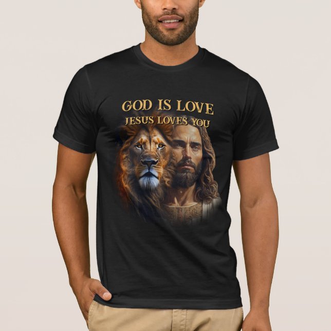Custom T-Shirt GOD IS LOVE - JESUS LOVES YOU (Front)