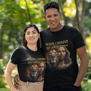 Custom T-Shirt Jesus Christ The Lion Of Judah