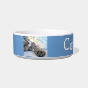 Custom Tabby Cat Pet Bowl